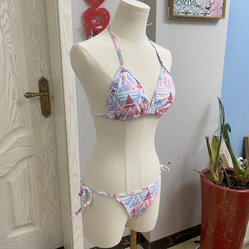Damen Bikini Set Mit Hoher Taille Und Druck Für Strand Und Pool_voghion.com