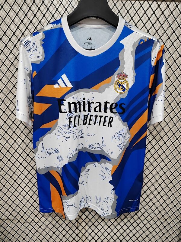 Real madrid voetbalshirt blauw en wit fan replica jersey_voghion.com