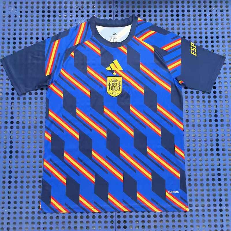 Spain Pre-match Training Jersey For Men Football Training Shirt_voghion.com