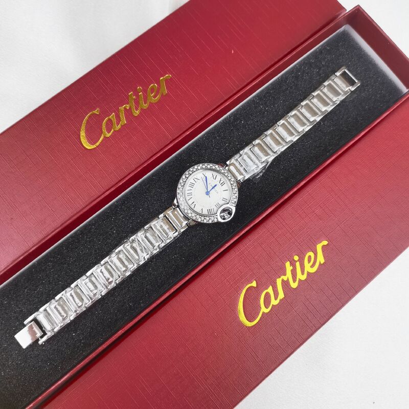 【Inclusief doos】Cartier Bestseller Quartz dameshorloge, niche licht luxe retro verfijnd high-end polshorloge, modieus dameshorloge met Romeinse c