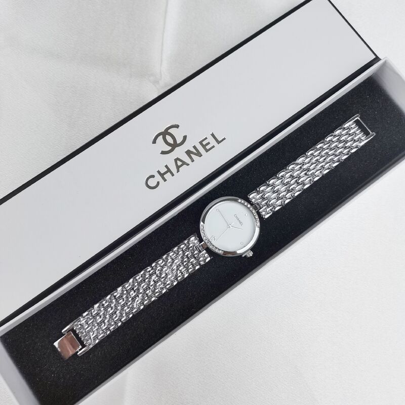 【Inclusief doos】Chanel klassiek dameshorloge in Koreaanse stijl, trendy, veelzijdig quartz polshorloge met diamanten voor dames