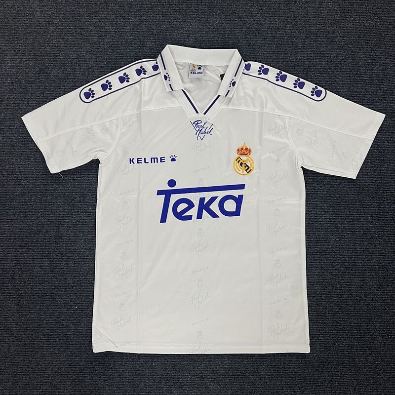 94-96 Real Madrid Home Jersey S-2Xl| Youth Adult Casual Football Jersey Top_desvips.com